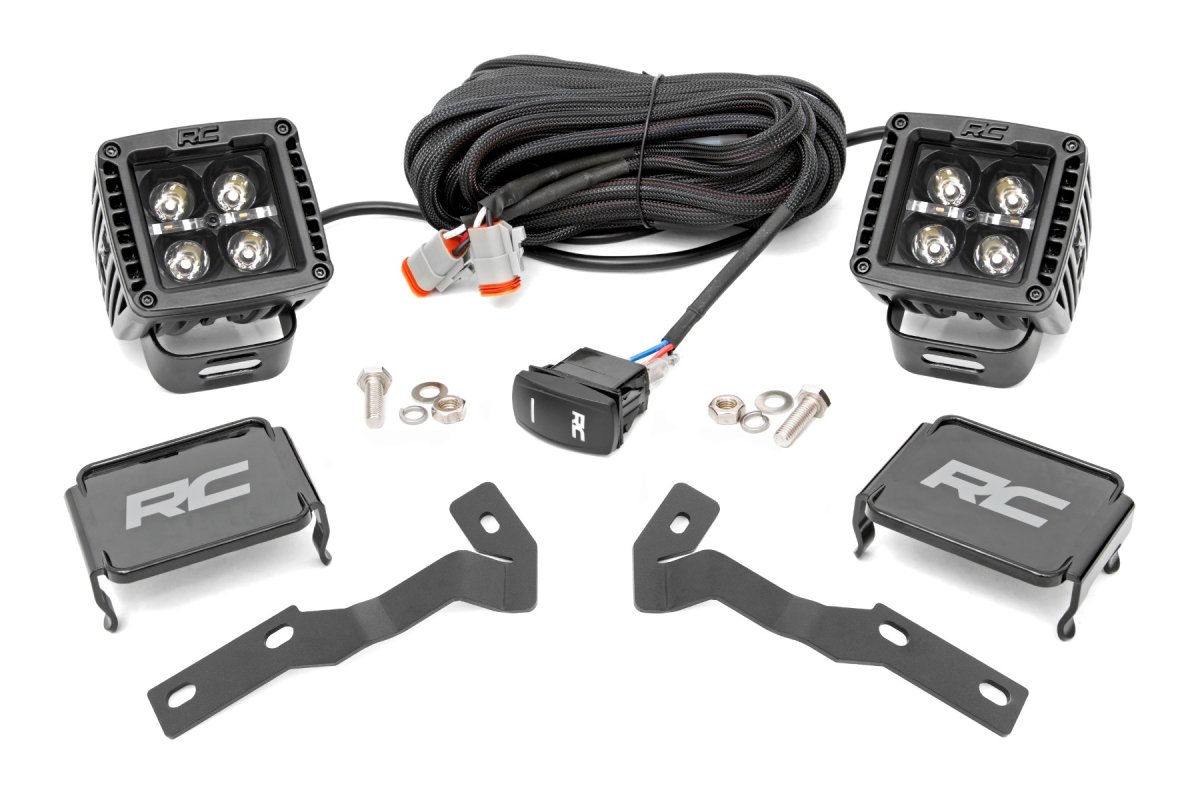 Toyota Tacoma LED Light Kit - Rough Country - Ditch Mount, 2